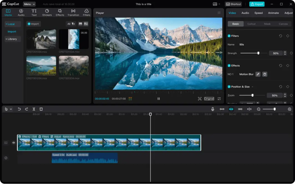 CapCut (Online Version / Desktop)